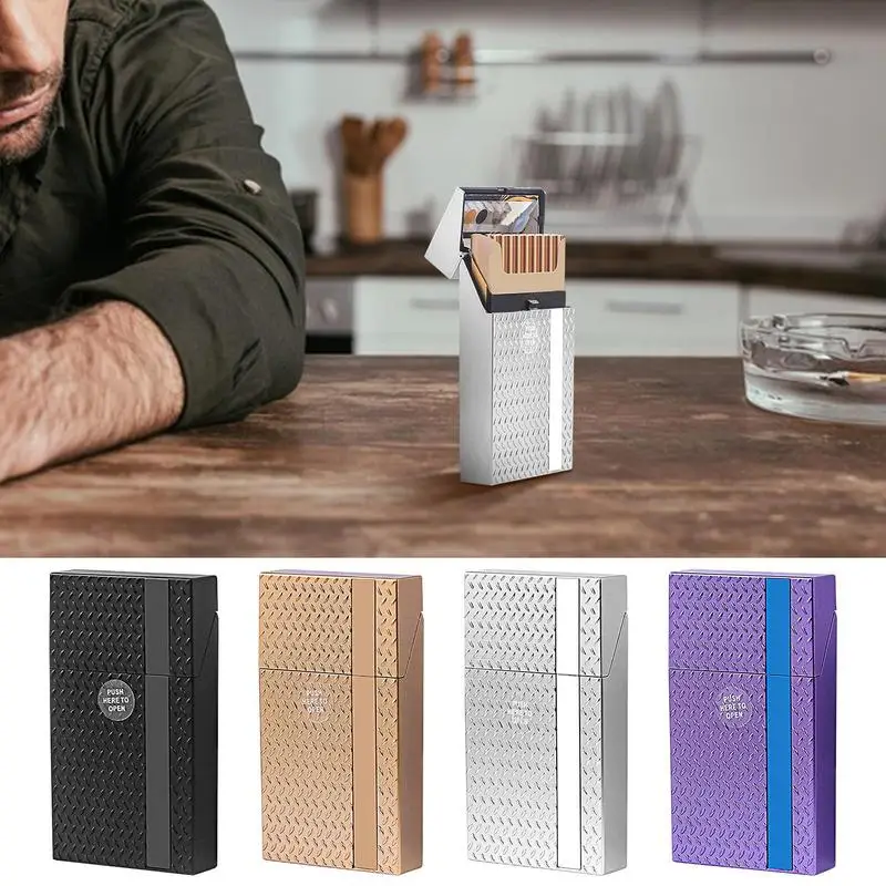 Portable Cigarettes Case Cigarettes Carrying Box For 20-piece Slim Cigars Cigarettes Protective Case Extended Cigarettes Holders