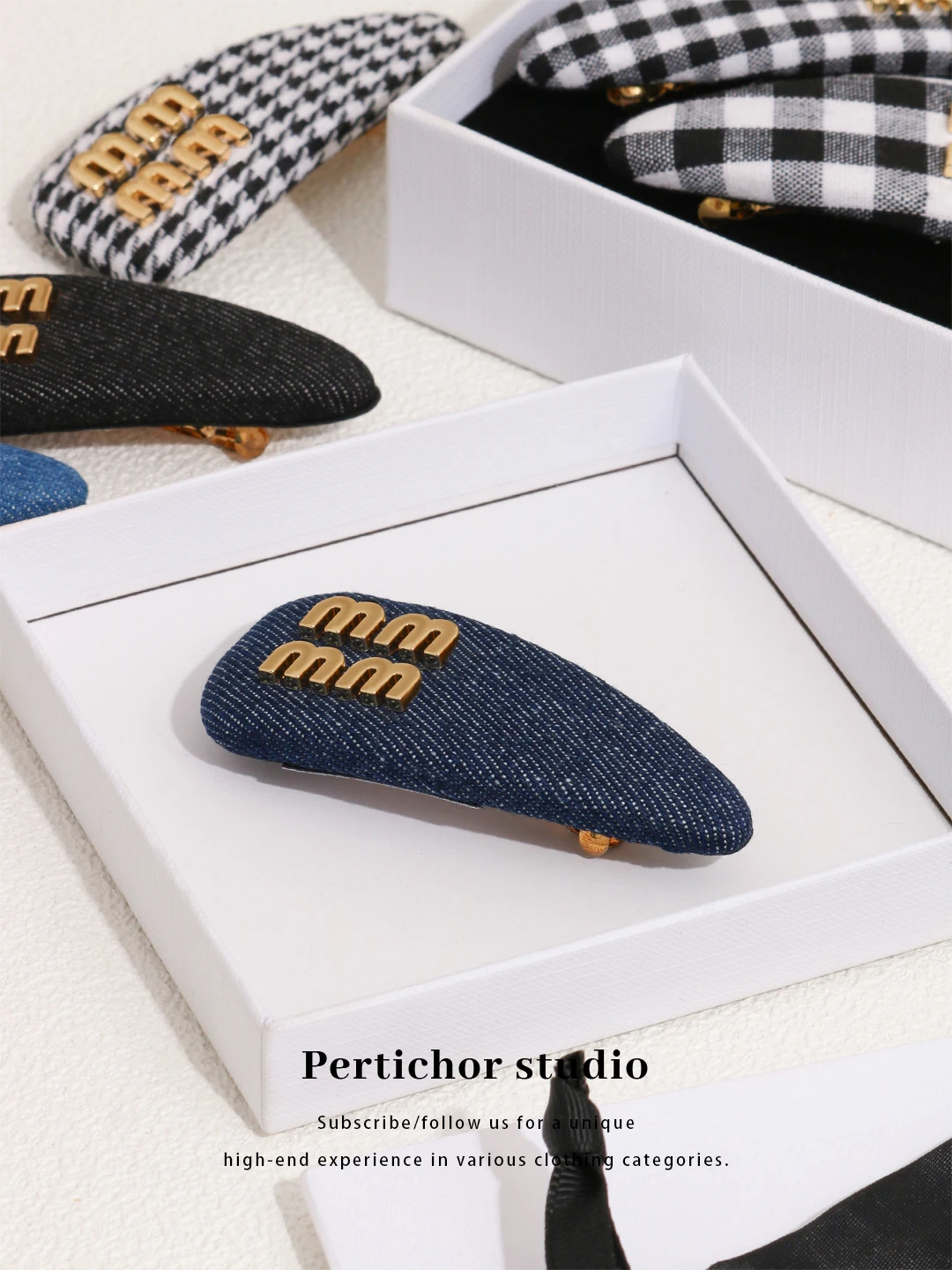 pertichorm-letter-side-clip-hair-accories-women's-luxury-denim-hair-clips-faionable-hairpins-simple-sle-headwear