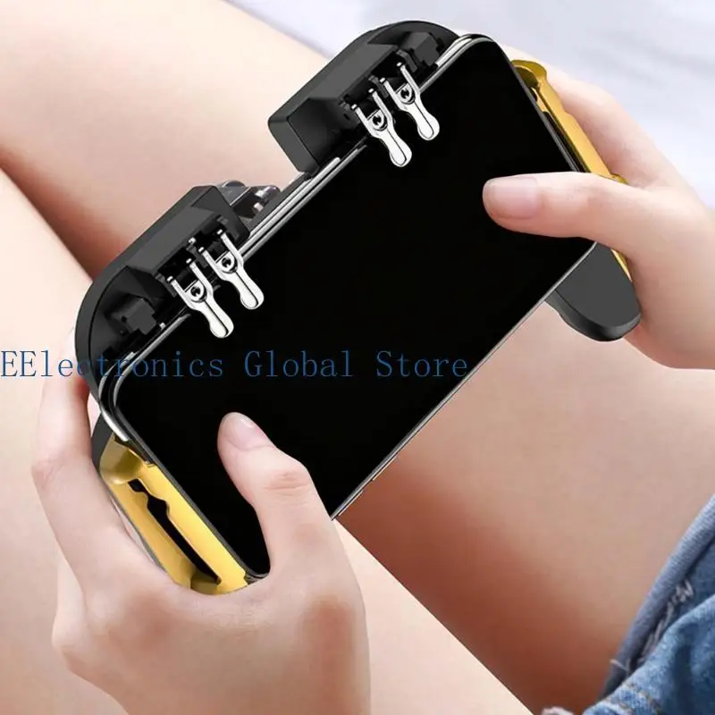 462B Mobile Game Controller Four-finger Connection Mobile Gaming Trigging For  gaming grip game view 5
