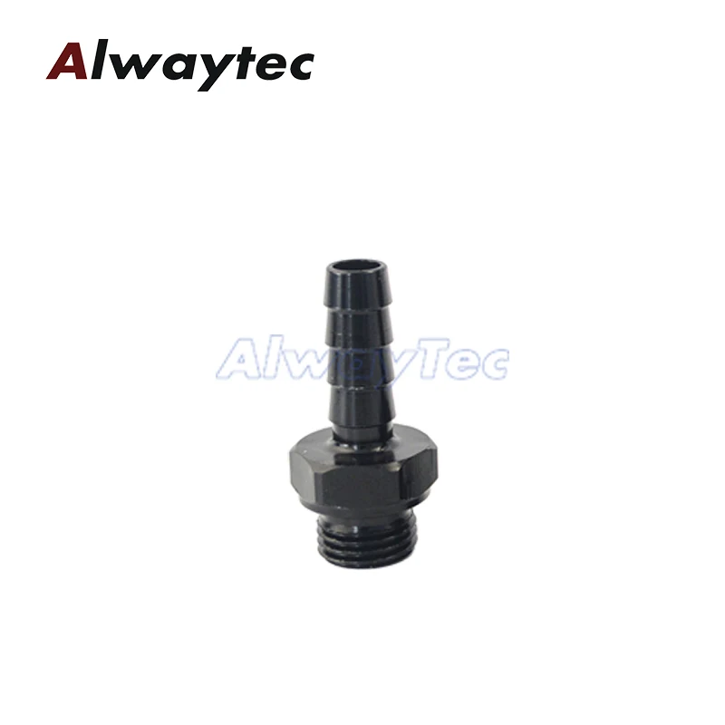 Quick Connect Male 15,82 mm Quick Disconnect Male Fitting Adapter Aluminium Zwart