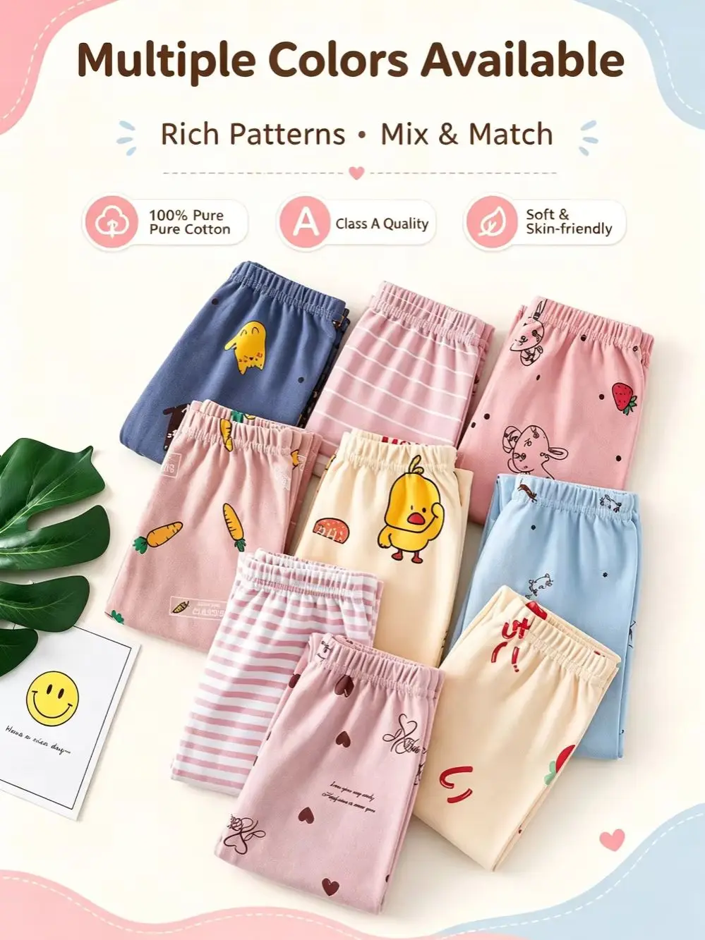 2026 New Adolescents and Children Fleece Thickened Thermal Pants Leggings Line Pajama Boys and Girls Autumn and Winter Trousers