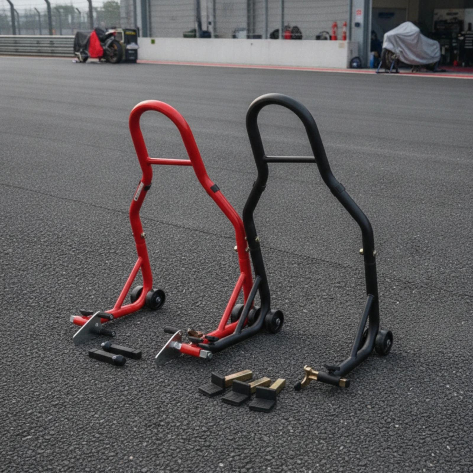Motorcycle Rear Stand Versatile Motorcycle Rear Lift Stand Wheeled Powder-Coated for Motorcyclists, Garage, Workshop