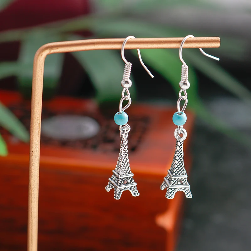 Aihua Böhmen Tibet Silber Große Elefanten Ohrringe Für Frauen Vintage Ethnische Metall Geschnitzte Kreuz Feder Eule Ohrringe Boho Schmuck – Detail 14