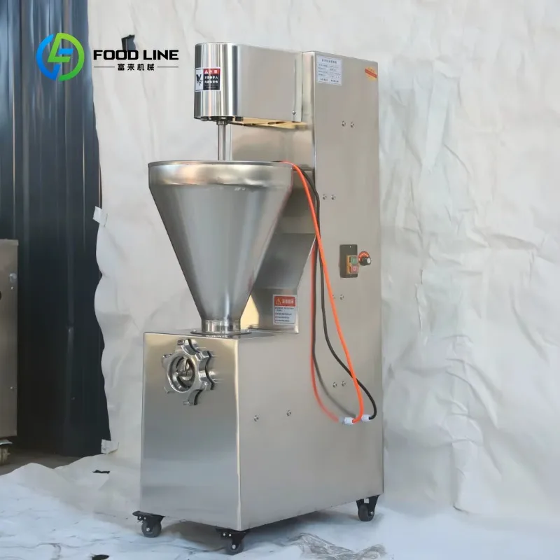 Customized Commercial Electric Screw Sausage Filler Machine Stainless Steel Vertical Sausage Stuffer with Casters Meat