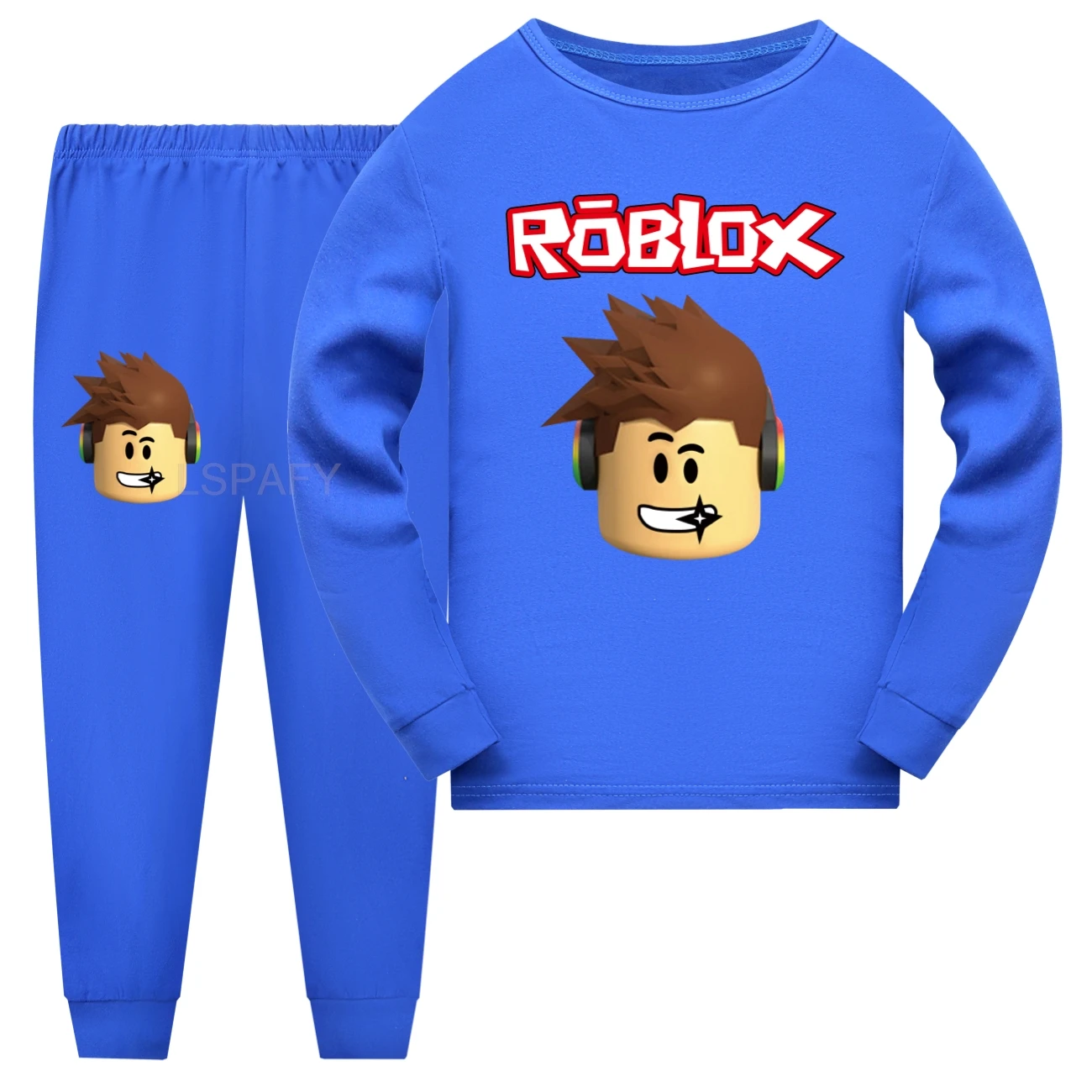 حار روبلوكس زي الاطفال طويلة الأكمام بيجامة طفل الفتيات الكرتون جيت تي شيرت السراويل 2 قطعة منامة مجموعة المراهقين ملابس خاصة كازول