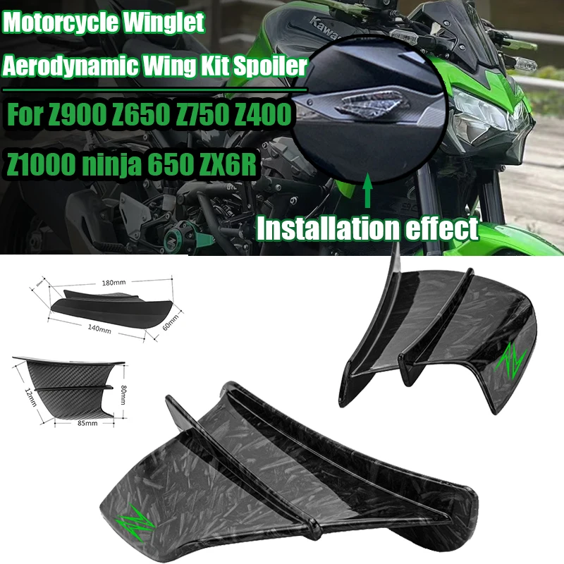 For Z900 Z650 Z750 Z400 Z1000 Motorcycle Accessories Wind Knife Racing Wind Wing Deduct Shield Side Wind Spoiler Deductor Wing
