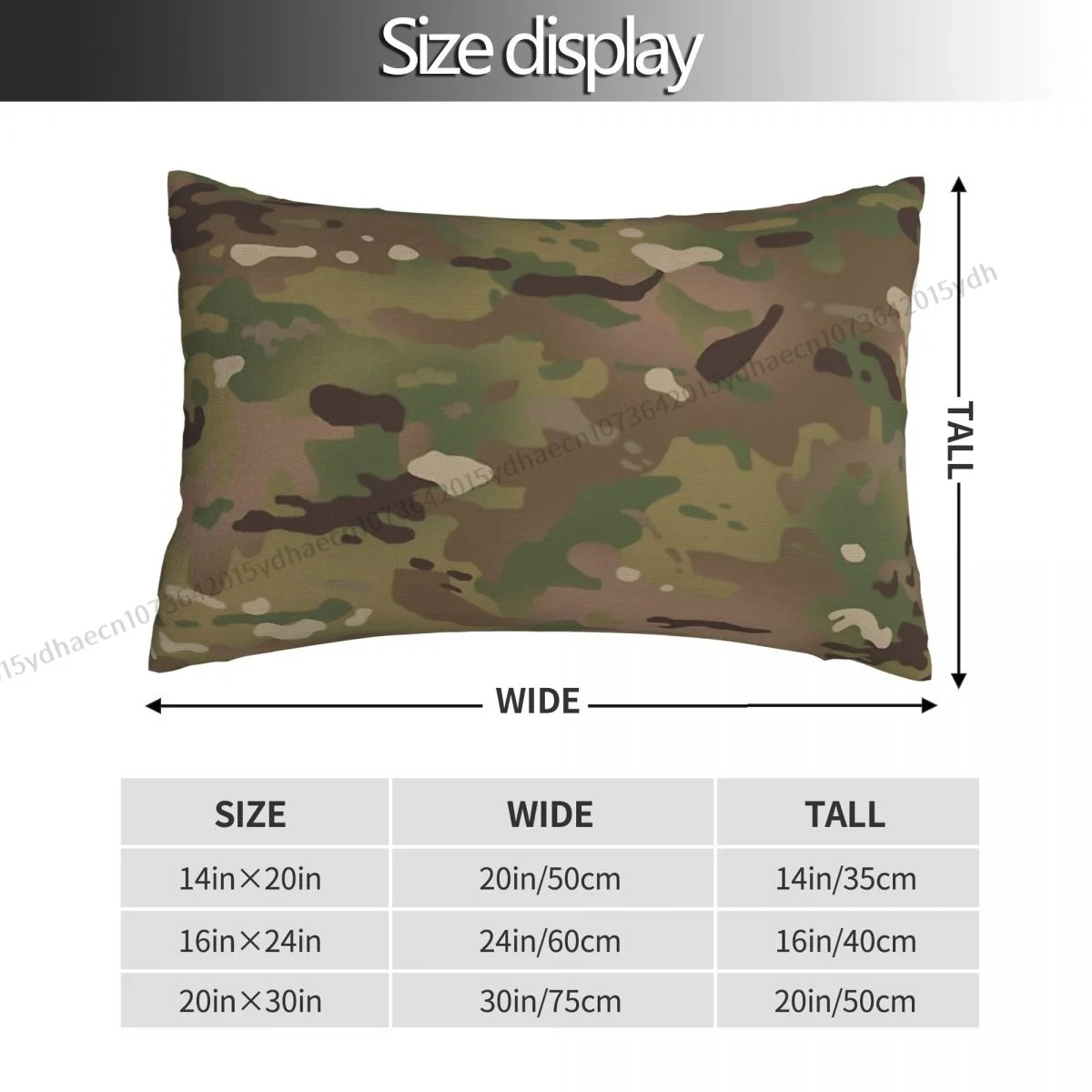 Military Polyester Pillowcase Camo Camouflage Army Sofa Decorative Breathable Pillow Cover Pillowcase