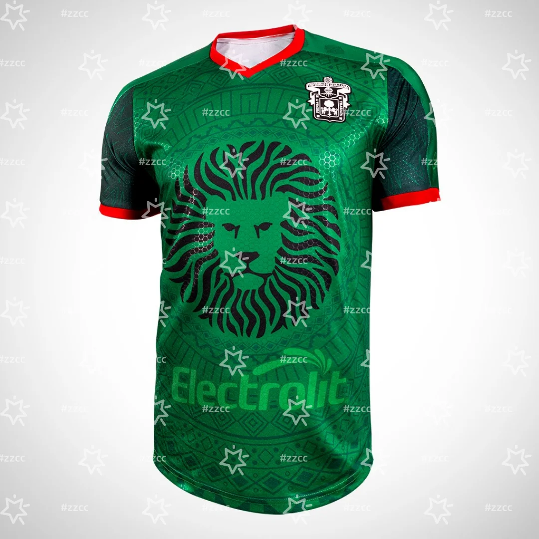 25-26 Leones Negros football jersey Training set Mexico jersey Summer Sports Quick Dry Men's T-Shirt Kid's Tee Womens Tops  ﻿ ﻿