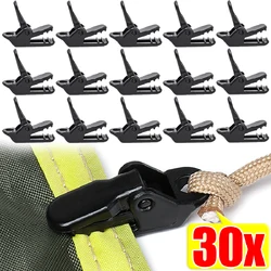 30/10PCS Awning Clip Waterproof Cloth Crocodile Clips Snap Button Hanger Canopy Windproof Fixing Clip Outdoor Camping Equipment