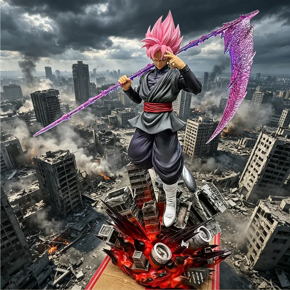 

New JT079 Studio Dragon Ball Anime Figure Goku Black Zamasu Pvc Statue Decor Ornament Collection Model Room Collectible Gift