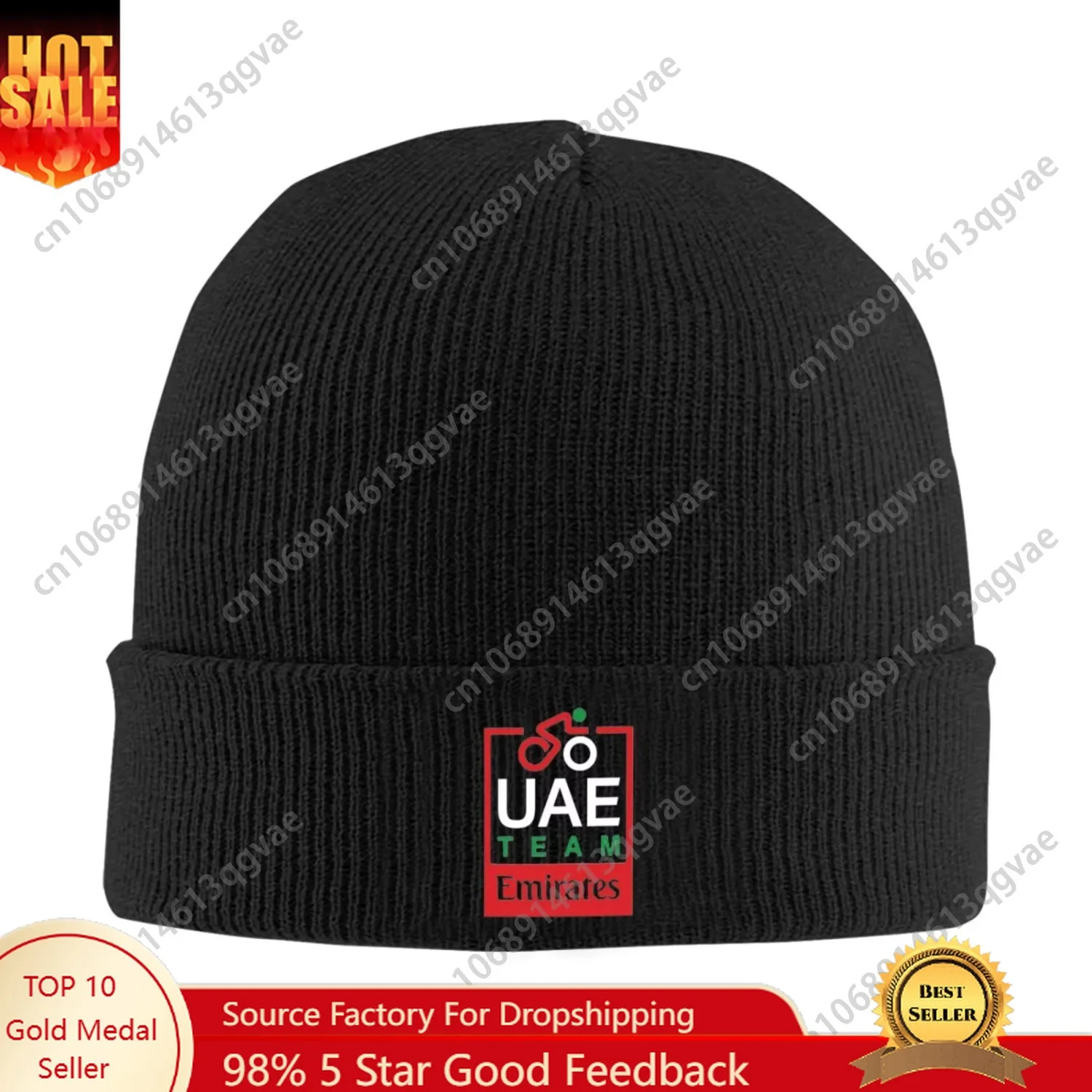 

UAE Road Vehicle Print Bonnet Hats Unisex Elastic Knit Hat Winter Warm Skullies Beanies Head Wrap Caps for Travel Camping