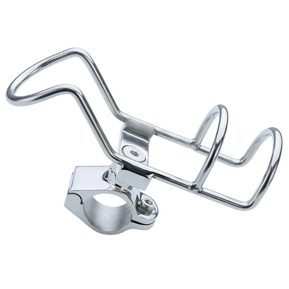 316 Stainless Steel Boat Rod Holder,Yacht Marine Fishing Rod Bracket,Clamp Rail Mount Trolling Rod Rest for Vessel Fishing Boat
