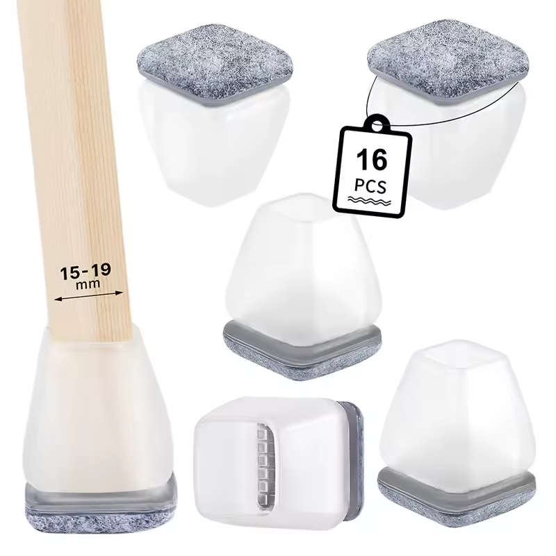 16PCS Chair Leg Floor Protectors with Thick Wrap Felt Pads Silicone Furniture Foot Cover Table Feet  Protect Floors - Image 10