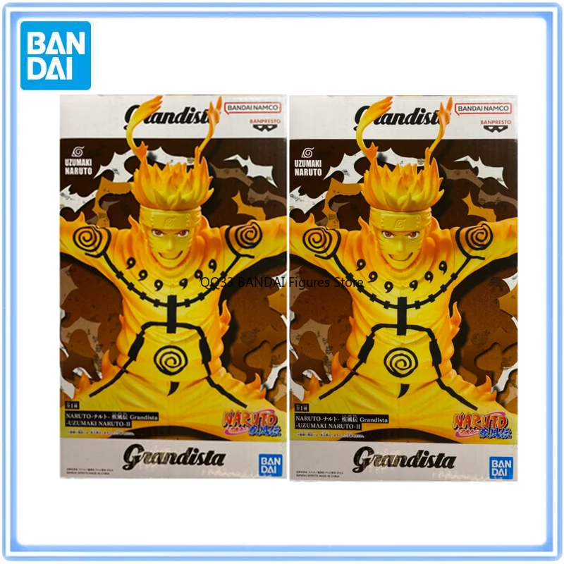 

BANDAI Original Anime NARUTO Grandista Uzumaki Naruto Kyuubi Action Figure Model Hobbies Collectibles Desktop Decoration