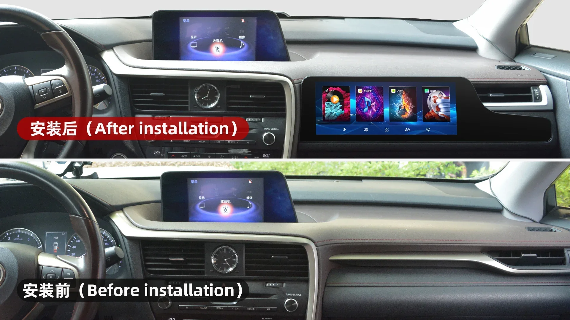 12.3" Upgraded Copilot Smart Screen for Lexus RX 2016-2022 Carplay GPS Car Multimedia Video Player Stereo Copilot