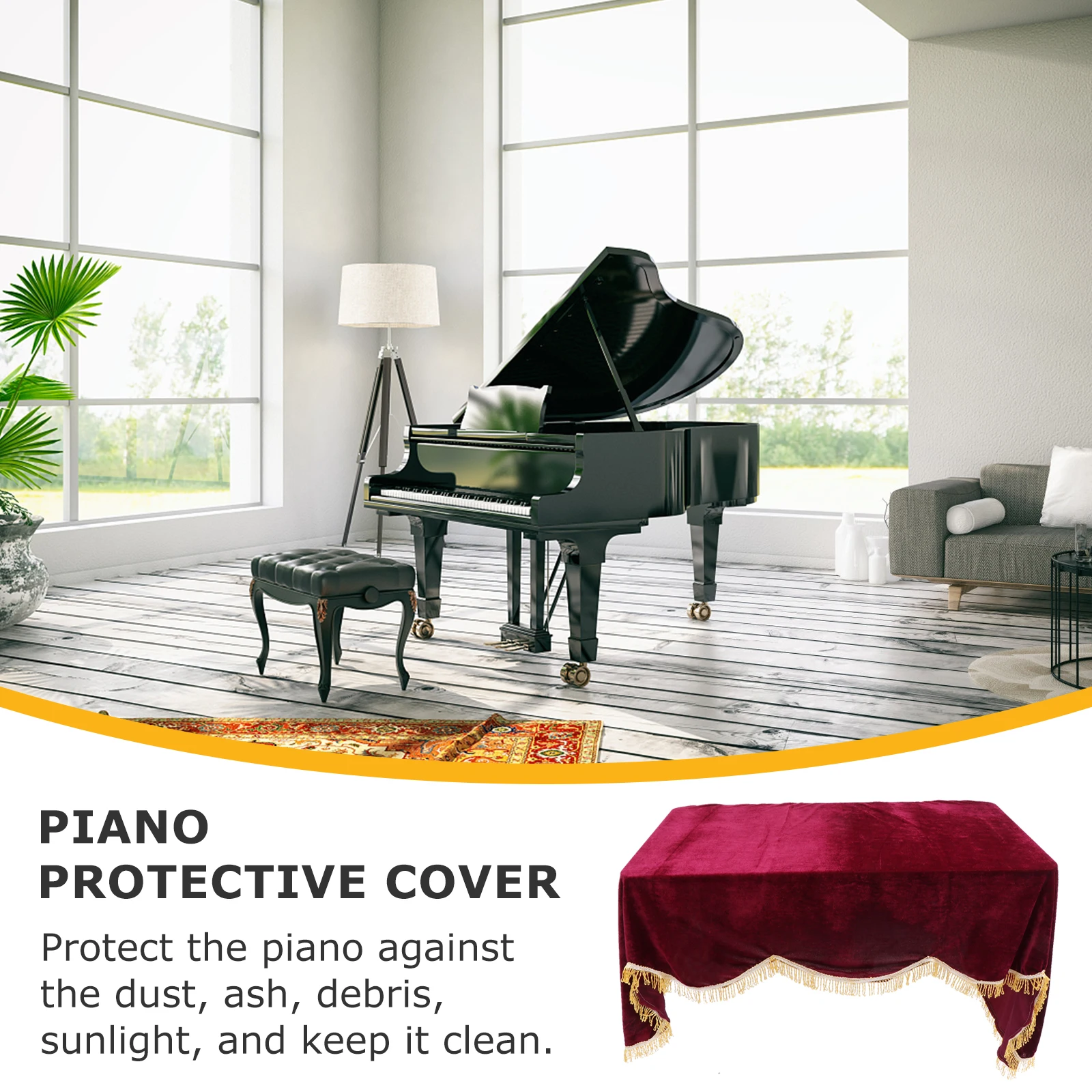 

88 Key Electronic Digital Piano Protector Dust Waterproof Cover Home Use Soft Lightweight Keyboard Electric Piano Accessories