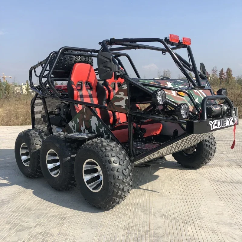 10 Inch Tire Powered 200CC Oil Cooling Frame Adult Buggy Go Kart 2 Seater Petrol 55 Km/h Off Road Go Kart