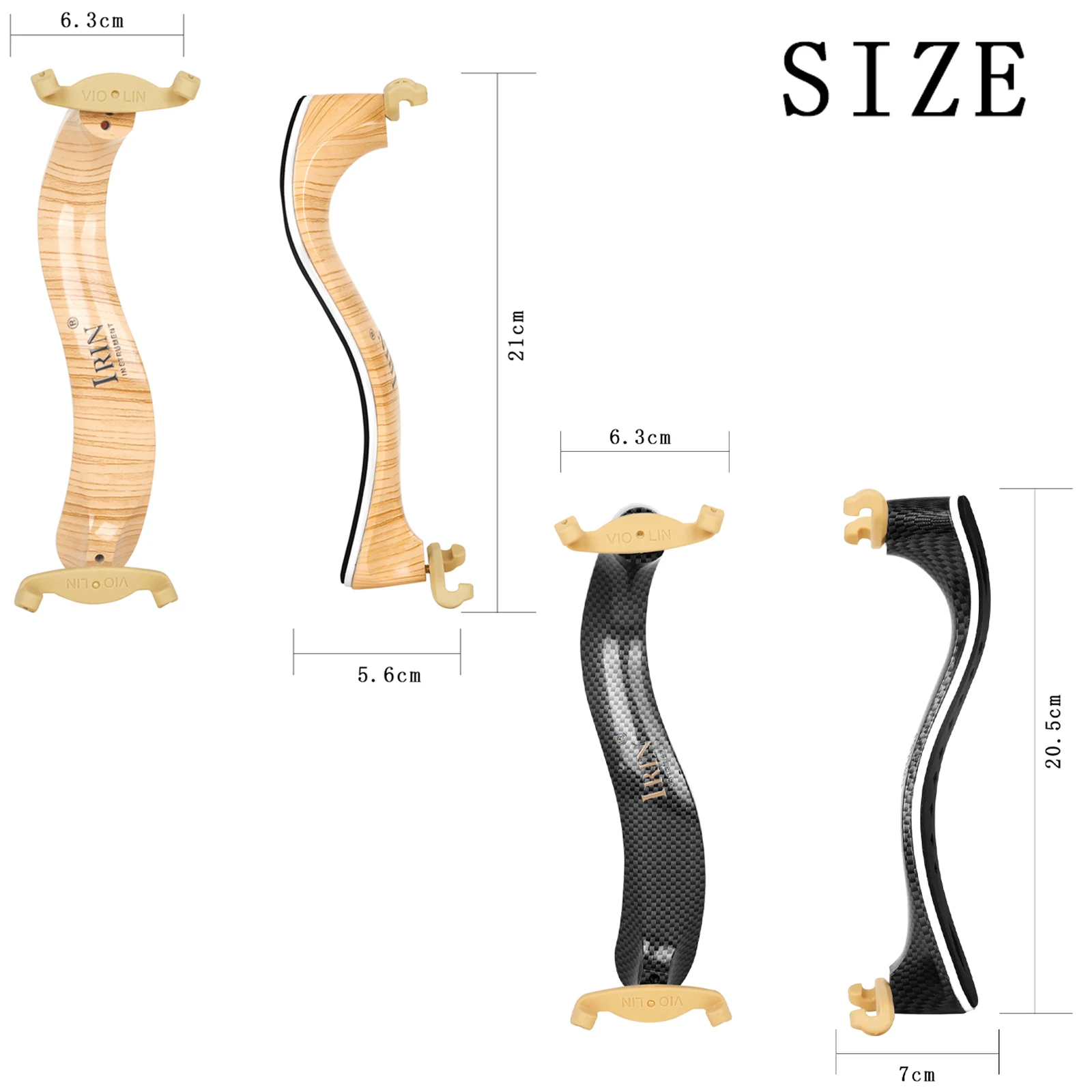 4/4 Violin Shoulder Pad Adjustable Solid Wood Fiddle Shoulder Rest Support String Musical Instrument Accessory&Parts