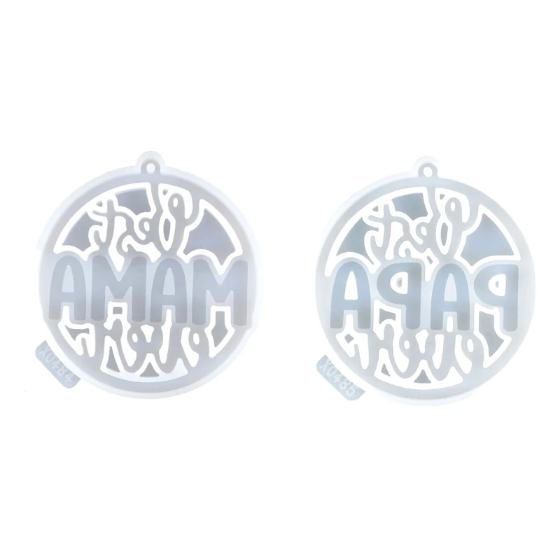 

2 шт. Простые в использовании силиконовой плесень круглого кольца подвеска для подвесной плесени