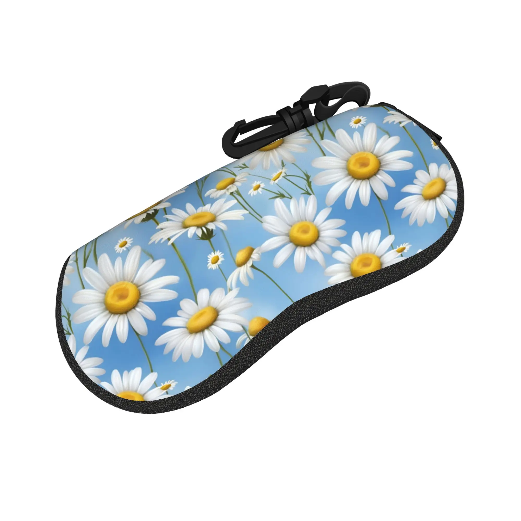 Daisy flower Merchandise Glasses Case for Women Men Travel Accessories  Sunglasses Protector Protector Sunglasses Box