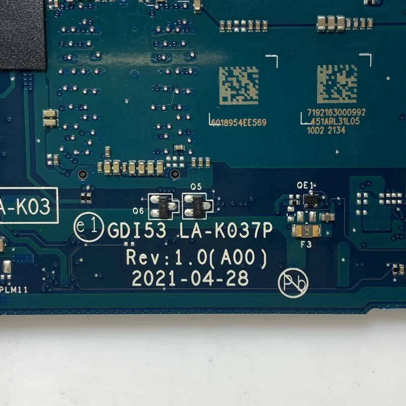 For DELL 3505 CN-0FFDF9 0FFDF9 FFDF9 With R3-3250U CPU Mainboard GDI53 LA-K037P Laptop Motherboard 100% Full Tested Working Well