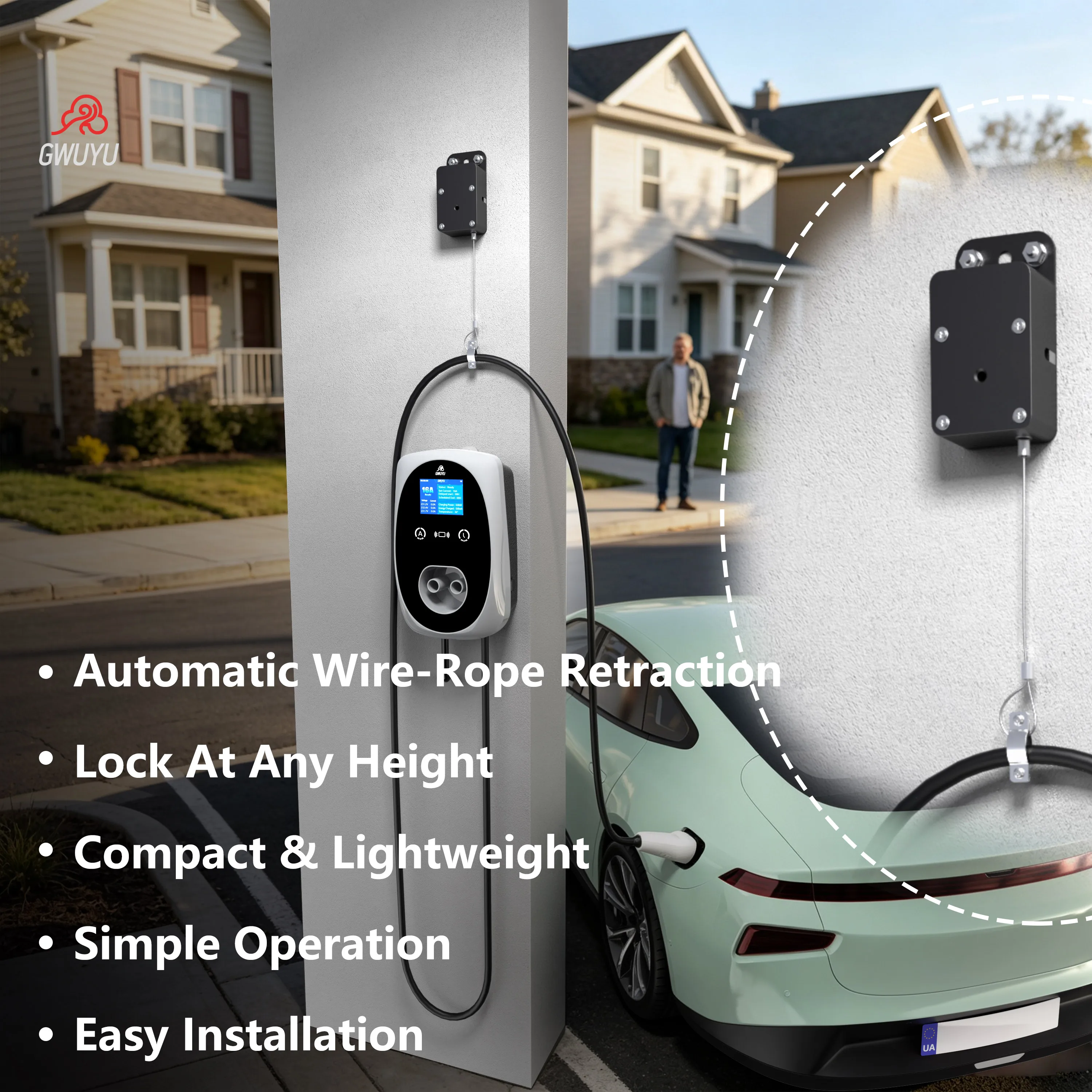 Electric Reel - EV Charging Cable Reel Winder, Electric