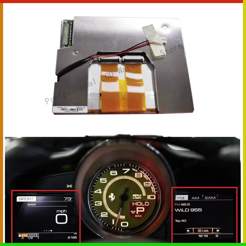 

5" MMT50G8015 LCD Display Screen Suitable For Ferrari 488 Spider GTB LussoT Portofino Instrument Cluster F142M, 310698, 320038