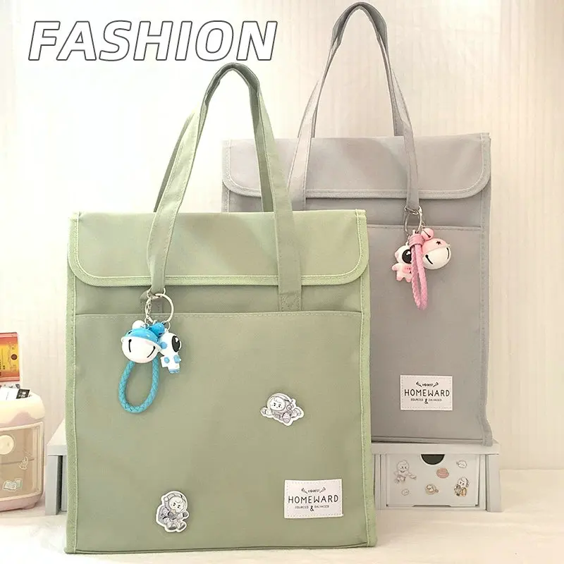 School Tote Bags For Students Girl/Boy Carry Bag For School Books Hand Bag Multi-use Oxford Bag For School