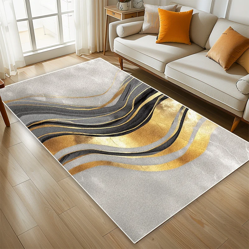 Nordic Geometric Pattern Carpets Living Room Cabinets Room Stuff Decor Rug Living Room Coffee Table Non-slip European Tatami Mat