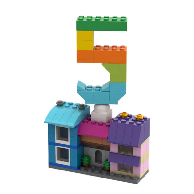 MOC DIY Creative digital building block Toy Birthday Gift Small Building Blocks For Adult Boys Girls Friends For Children Kids