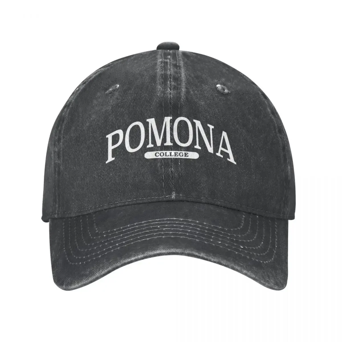 Pomona - Serif Font Curved Cowboy Hat Golf Cap Luxury Brand Baseball For Men Women's