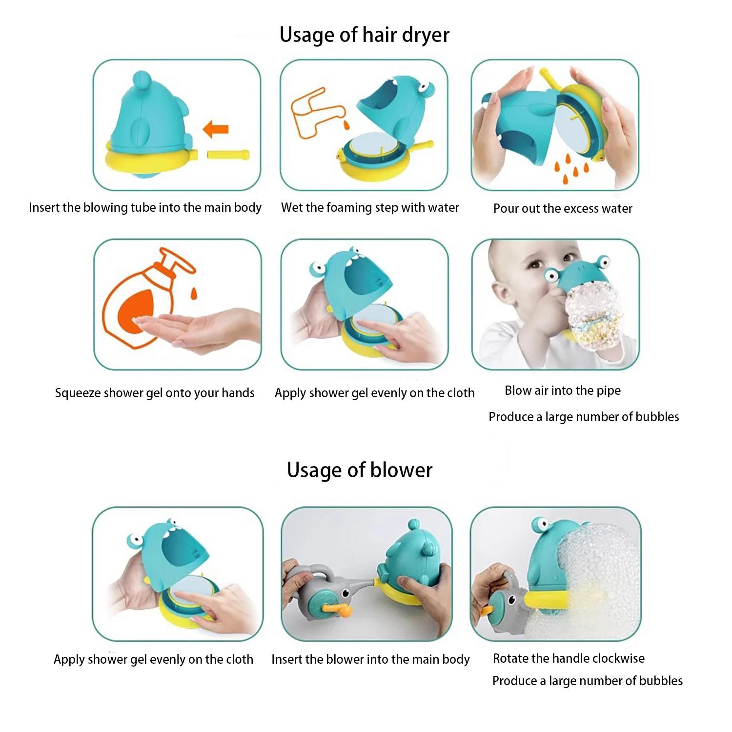 Seifenblasenmaschine für Kinder, Badezimmer-Badespielzeug, Wasserspiel-Schaumblasmaschine für Kinder im Freien