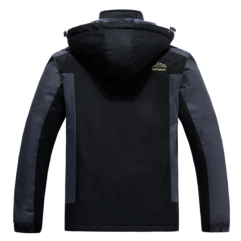 New winter large size plus fleece hardshell outdoor winterproof cotton-padded waterproof mountaineering clothing