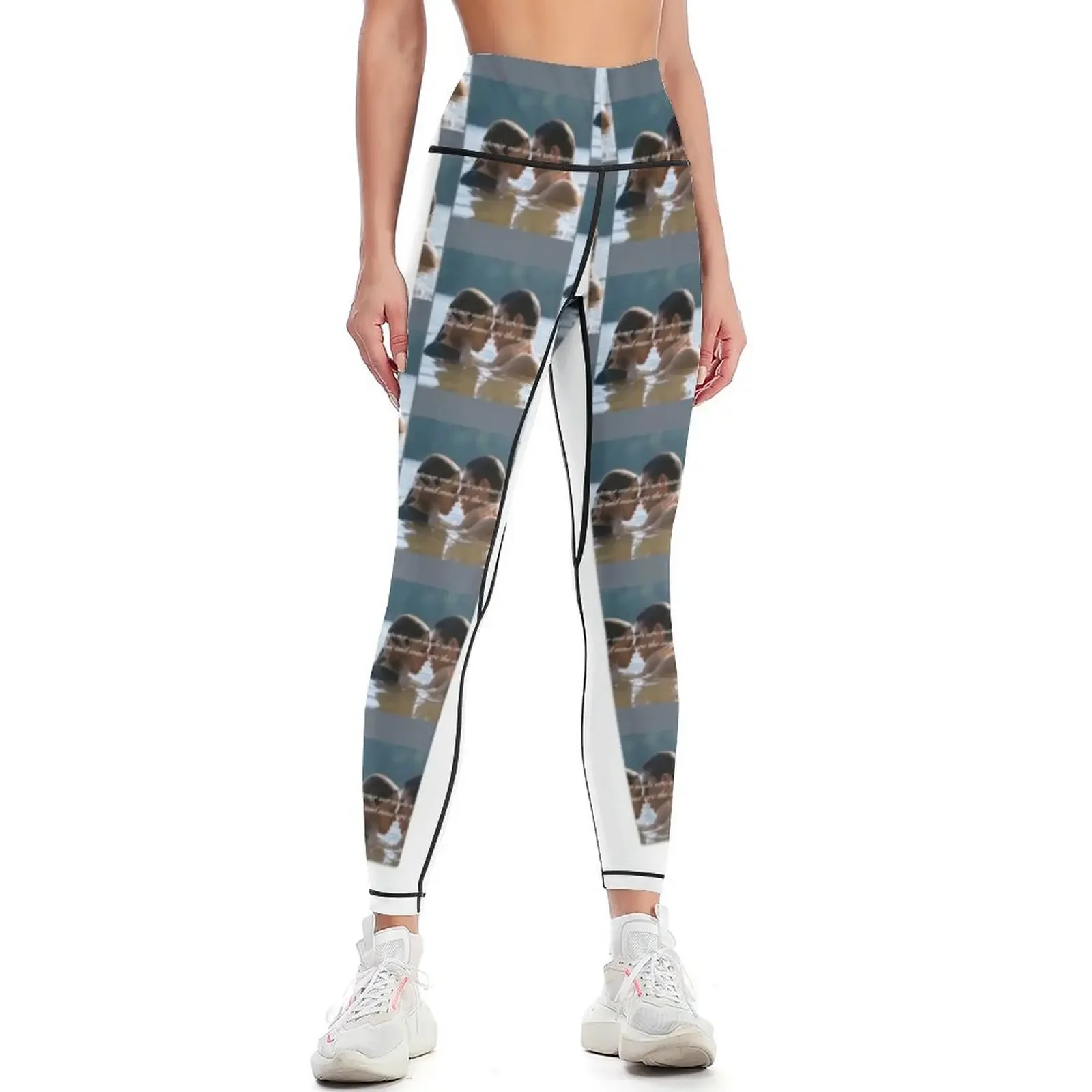 

After Lake Scene Leggings Tight fitting woman sport legging workout clothes for sport pants Womens Leggings