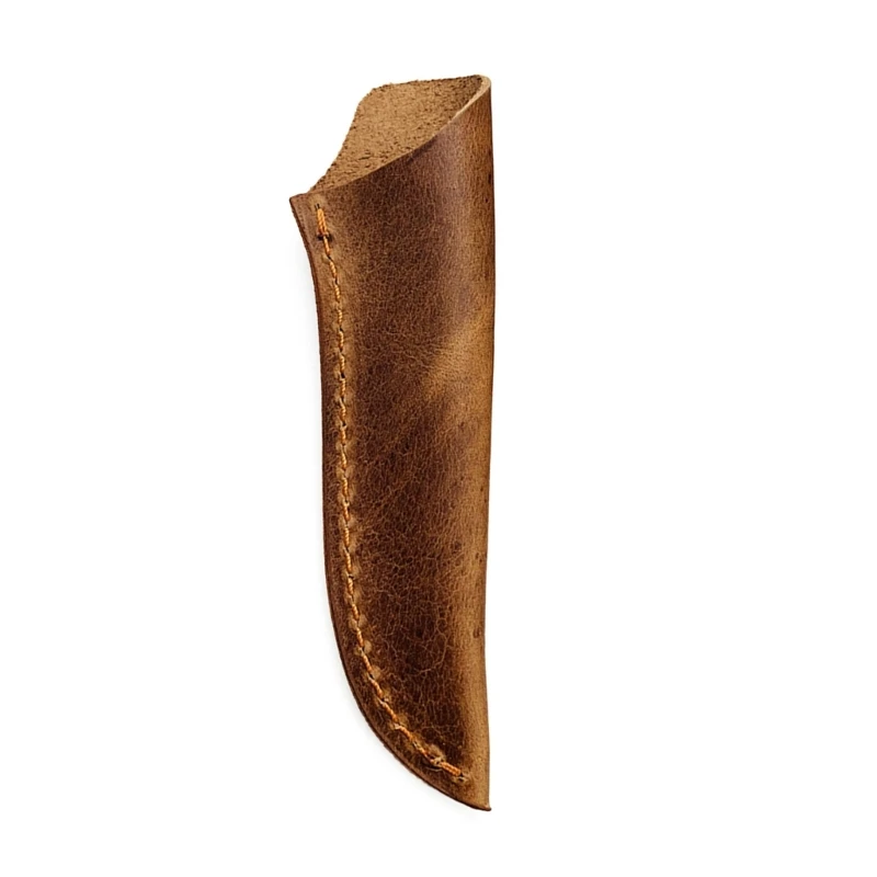 Cowhides Leather Sheath for DIY Straight Knife Case Protective Cover for Kitchen