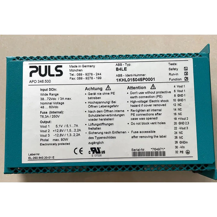 B4LE 1SHIRT L015045P0001 Power Tech pour ABB