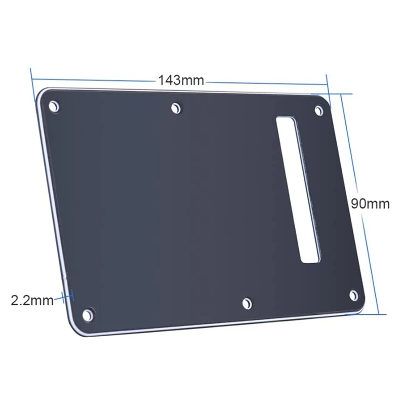 Pickguard Tremolo Cavity Cover Backplate Back Plate 3Ply For Fender Stratocaster Strat Modern Style Electric Guitar