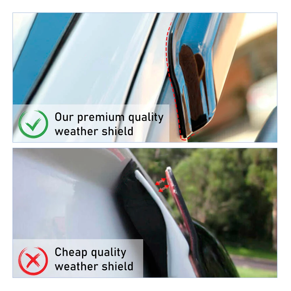 Car Sun Rain Guard Weather Shield  Window Visor Wind Deflector For Mazda BT-50 2012-2020 Double Cabin Accessories