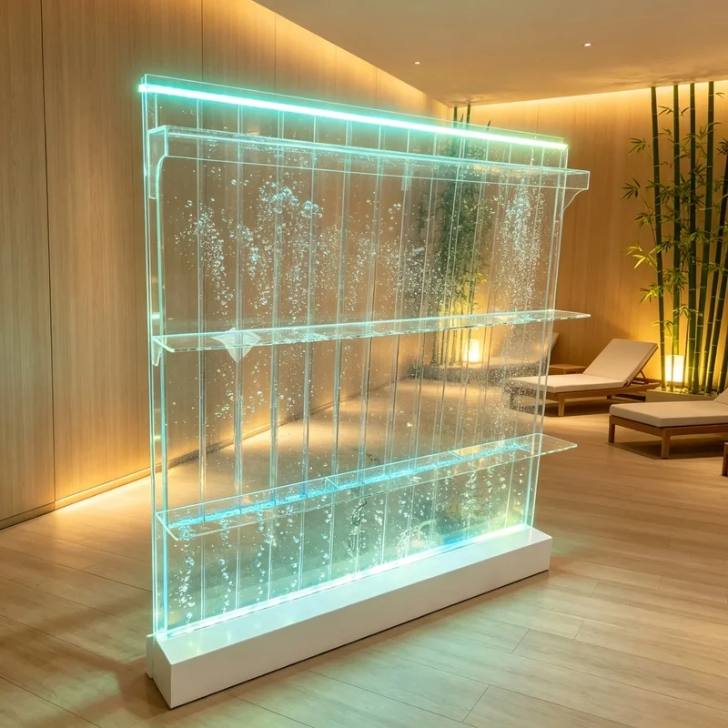 custom.Wedding Wall Contemporary Home Decor Room Divider Screens Large Rectangle Acrylic Bubble Led Fall Self-adh