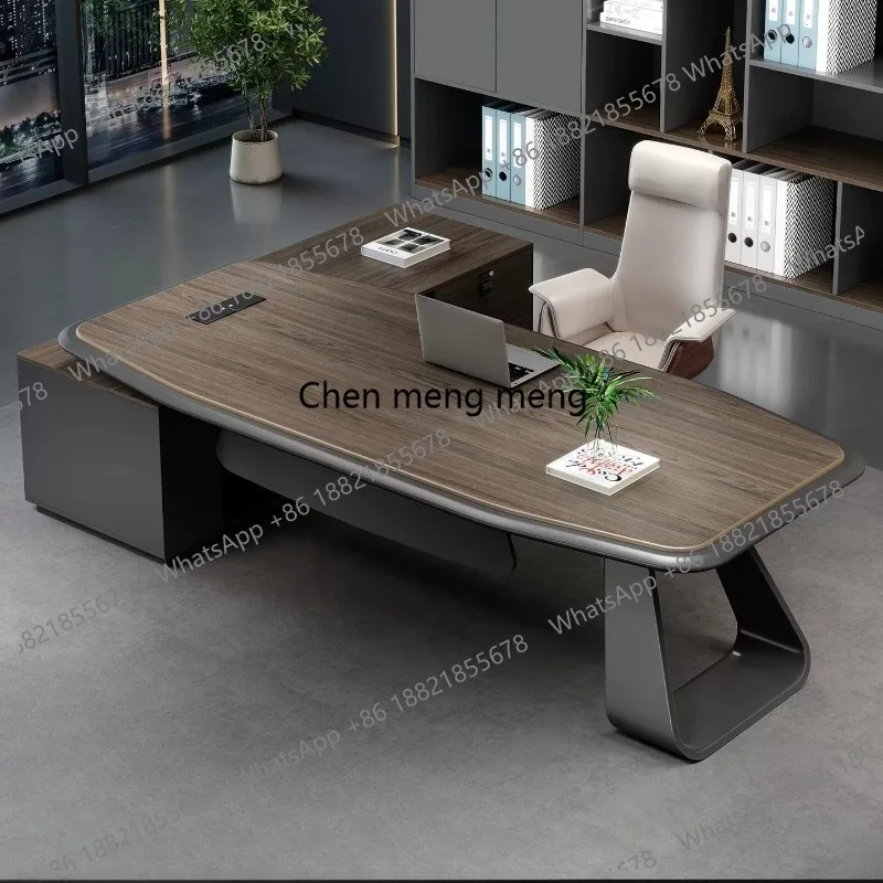 Boss office desk and chair combination manager desk office set boss  large class boss desk
