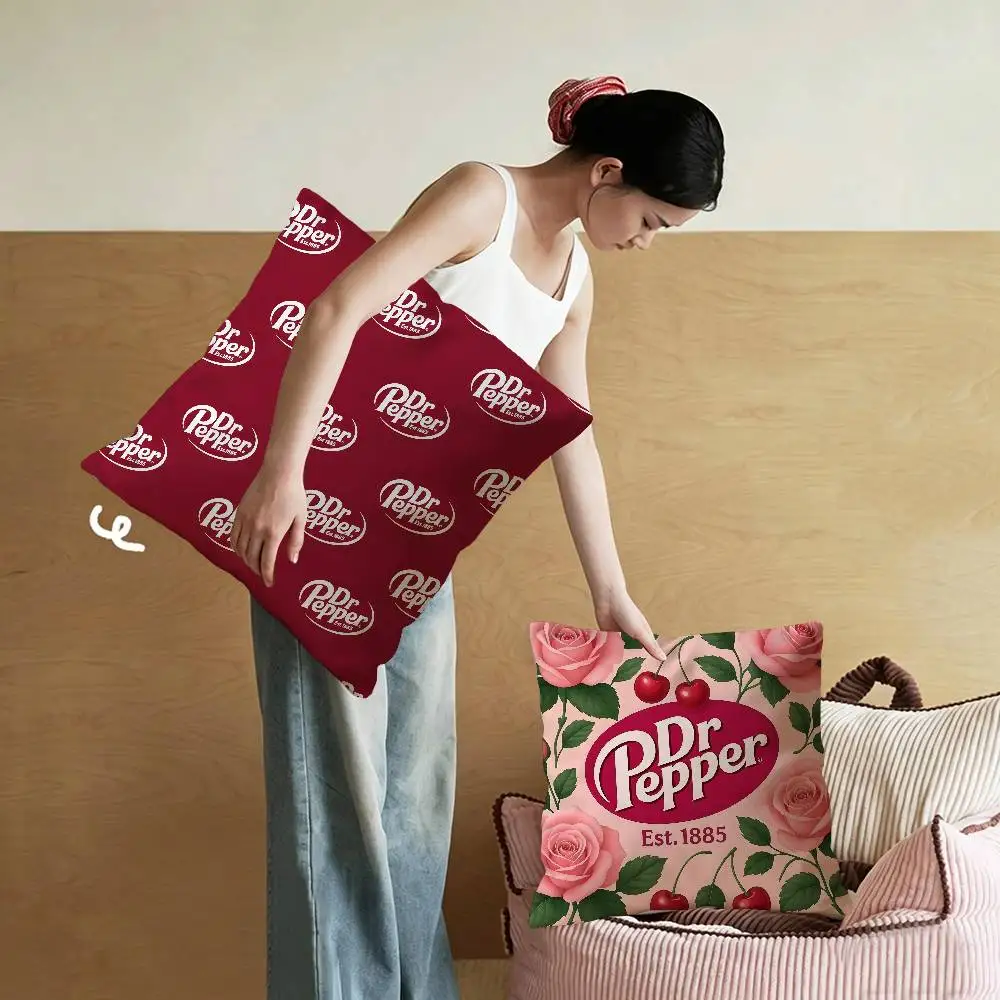 classic beverage brand Dr Pepper Pillow Anime Pillow Sofa Bed Head Pillow Cover Cushion Cover 45x45 cm Fashion