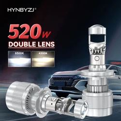 HYNBYZJ 4300K H7 Mini LED Lente per proiettore Canbus H11 H4 Auto Faro Turbo Lampada Proiettore automobilistico 6500K Luci a LED per auto