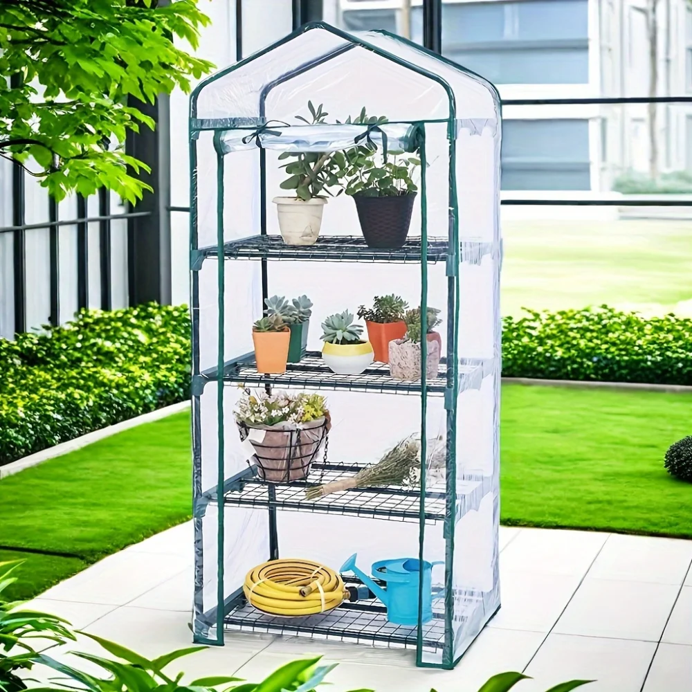 Cubierta transparente para calentador de jardín, cobertizo aislante de PVC para flores y plantas, cobertizo calentador para invernadero, cubiertas impermeables para el sol, enrejado
