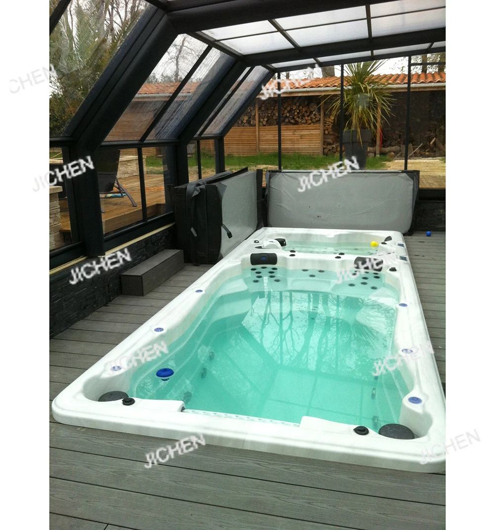 Jacuzzi de Lujo de Dos Zonas con Hidromasaje, Diseño Nuevo, Piscina de Spa
