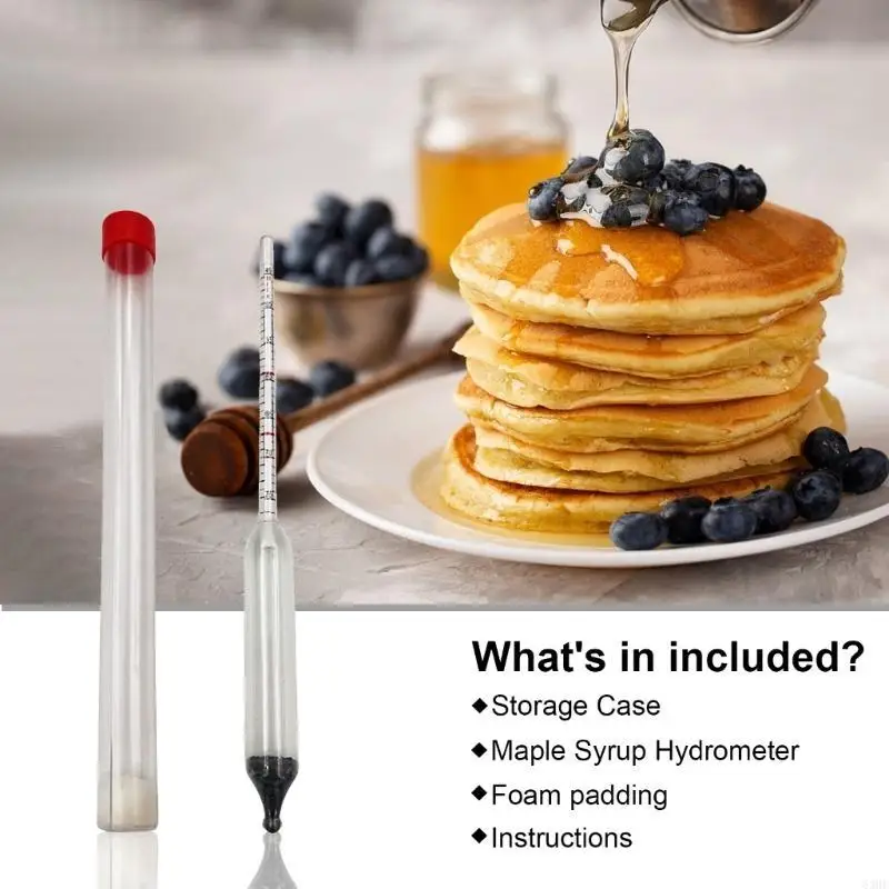 63HF Maple Syrup Hydrometer Measure Sugar and Moistures Content (Density) of Boiled Sap Baumes and BrixScale