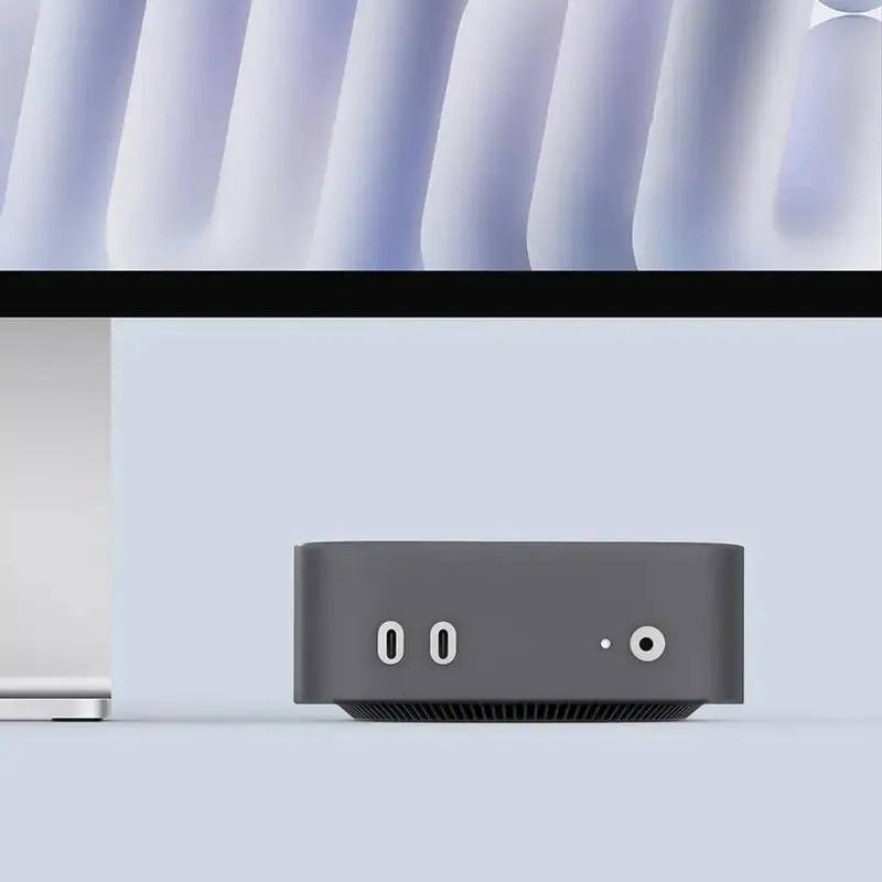 حافظة حماية من السيليكون المقاوم للماء سهلة التركيب لجهاز Mac Mini M4/M4 Pro 2024 غطاء مقاوم للغبار بفتحة دقيقة