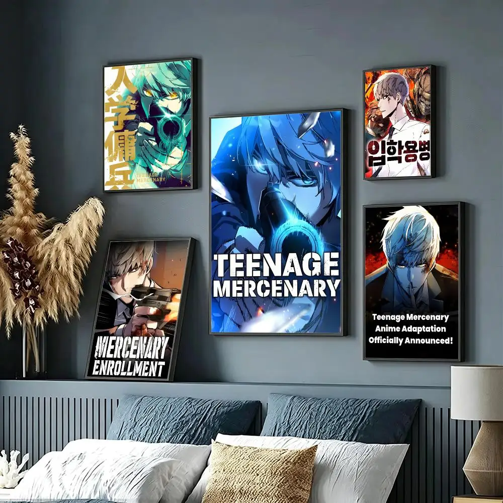 manhwa Teenage Mercenary Poster HD Poster Sophisticated Modern Aesthetic Wall Art For Living Room Bedroom Office Cafe Decor