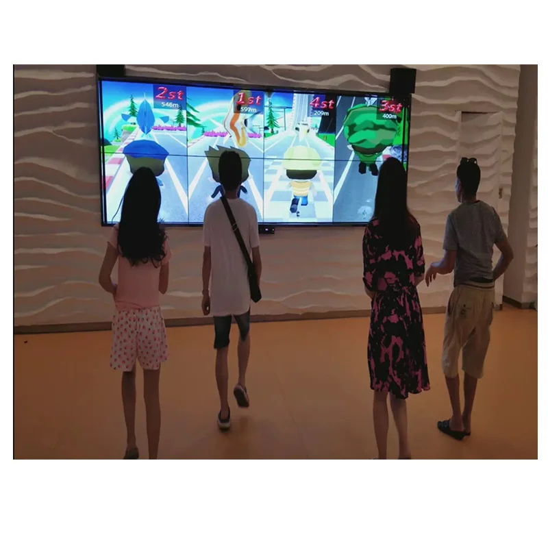 

Interactive projection wall parkour AR large screen somatosensory game machine cutting watermelon shopping mall entertainment