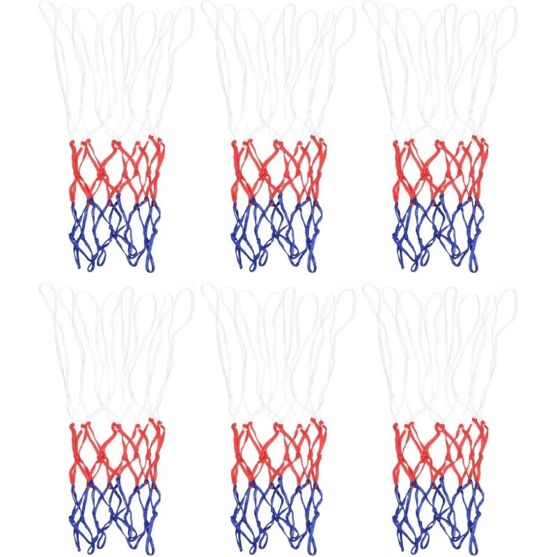 

PATIKIL 8 Loops 12" Dia. Basketball Net Replacement, 6 Pack PP Basketball Hoop Net Rim Nets Sturdy for Indoor Outdoor, Whit
