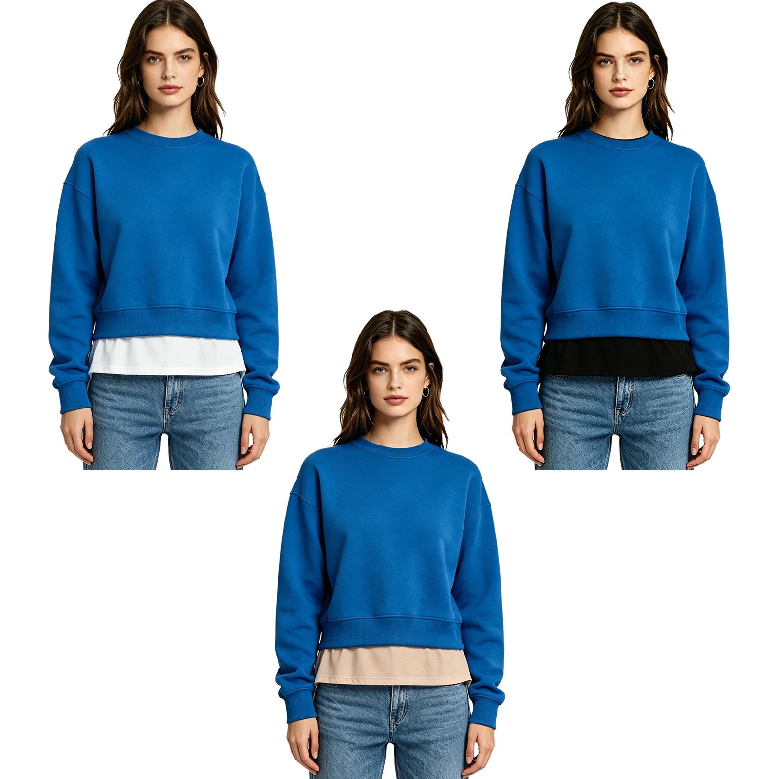 Women Hip-covering Half-skirt Butt Flap for Sweater And Sweatshirt Hem Fashion Base Short Skirt for Daily Wear